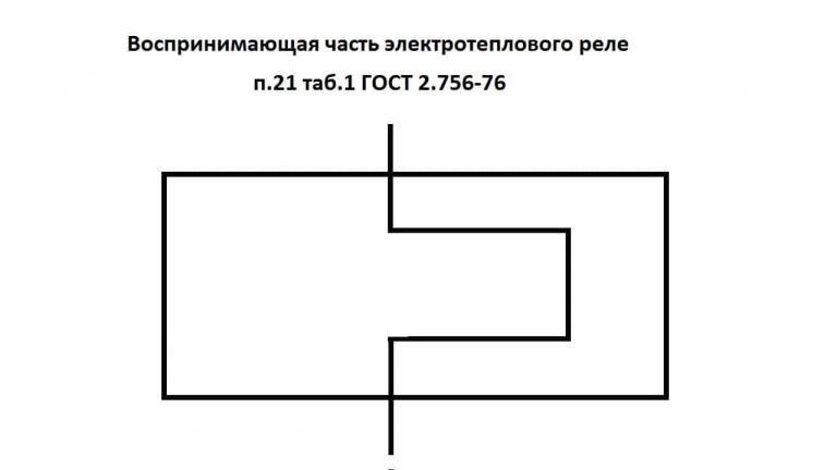 Тепловое реле обозначение