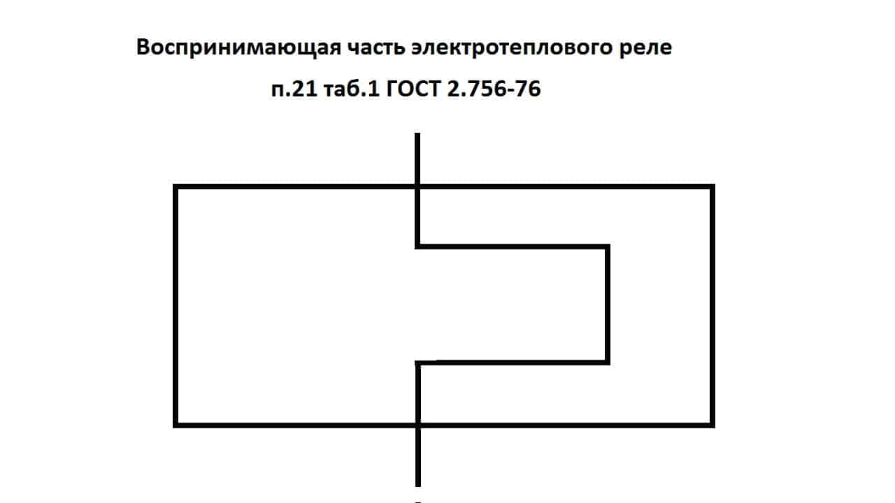 Тепловое реле на схеме
